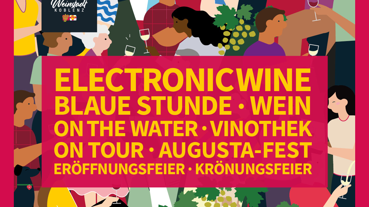© Koblenz-Touristik GmbH Grafik mit Programm für Weinfestival Koblenz © Koblenz-Touristik GmbH