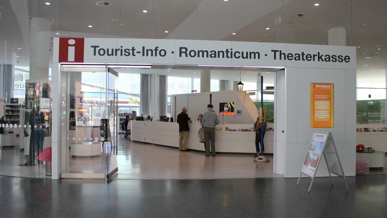 Tourist-Information in Forum Confluentes © Koblenz-Touristik GmbH